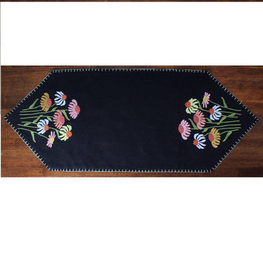Cone Flower Black Table Runner TRGD1026 - The Fox Decor